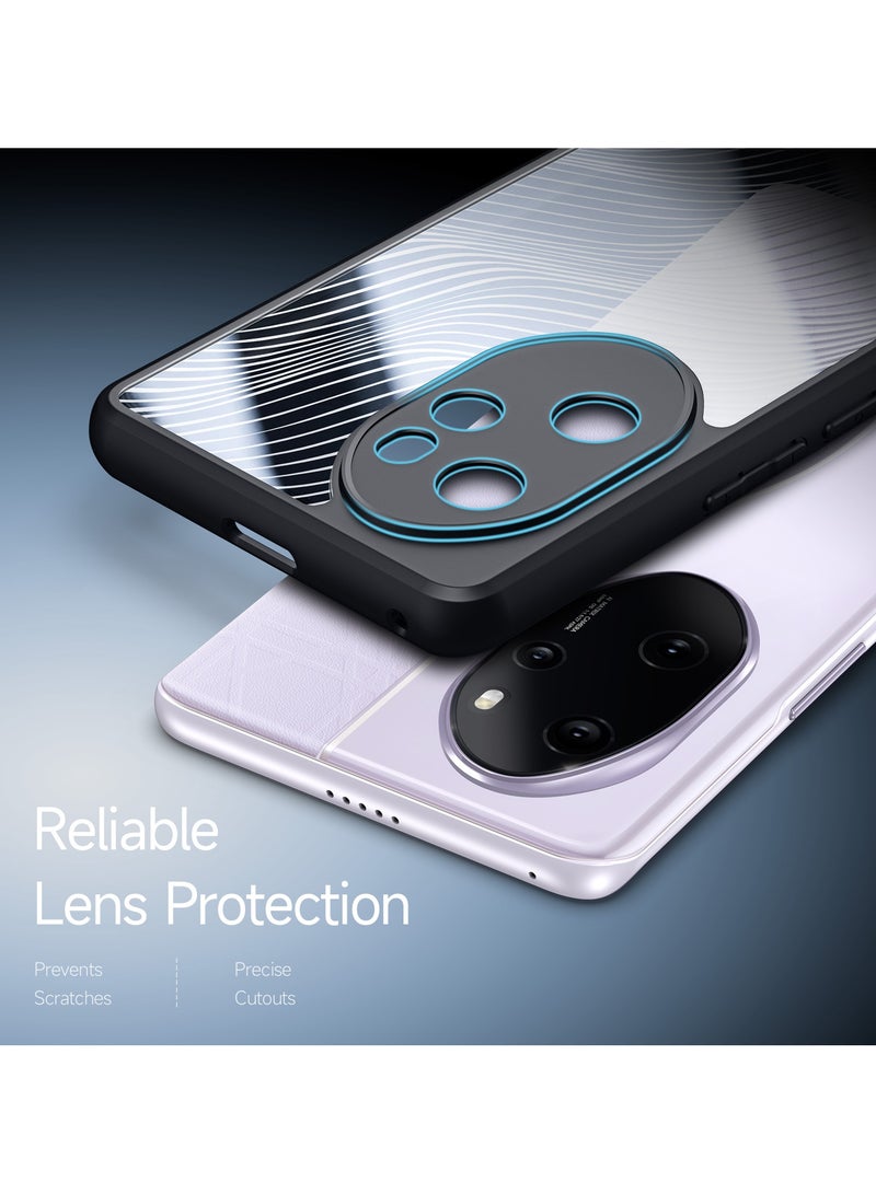 DUX DUCIS DUX DUCIS Aimo Cover for the Honor 100 Pro mobile phone slim, transparent matte cover made of TPU, polycarbonate, polypropylene, silicone - black  - Image 3