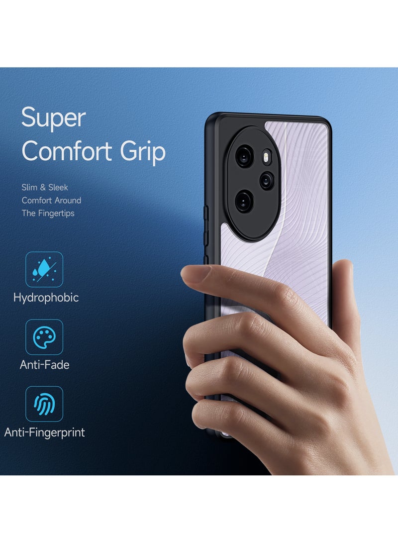 DUX DUCIS DUX DUCIS Aimo Cover for the Honor 100 Pro mobile phone slim, transparent matte cover made of TPU, polycarbonate, polypropylene, silicone - black  - Image 5