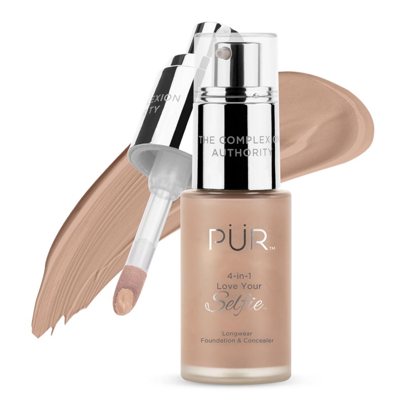 PR MINERALS 4in1 Love Your Selfie Longwear Foundation Concealer Full Coverage Liquid Foundation Hydrating Formula Cruelty Free