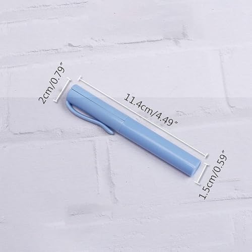 M-Ved Portable Folding Scissors with Protective Case, 11.4 cm Length, Pastel Colours - Image 4