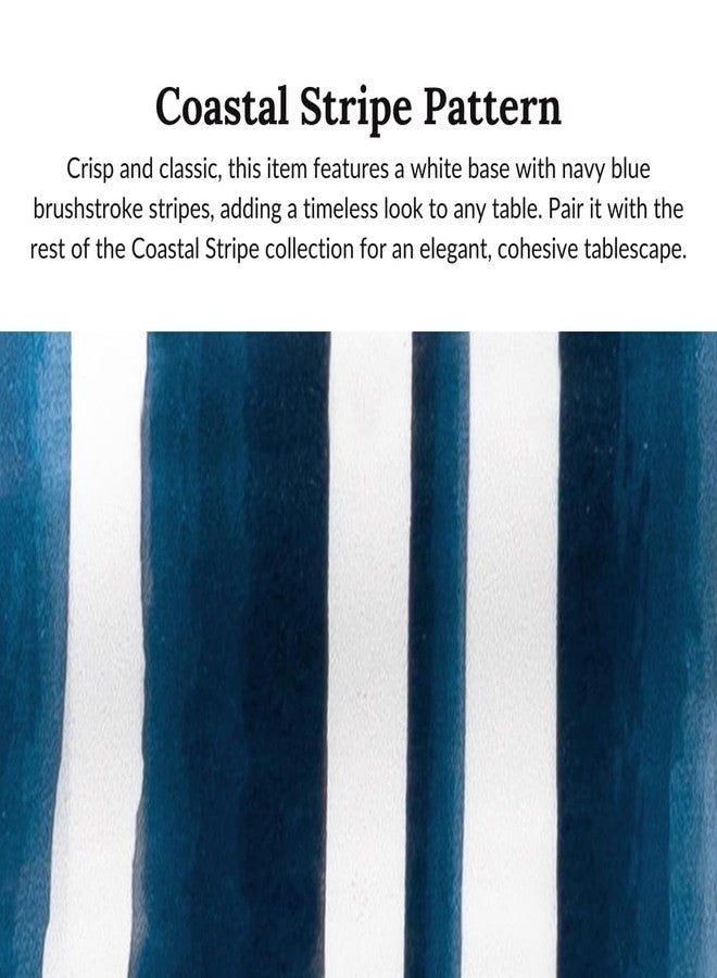 Prepara Coastal Stripe 3-Section Tray, Blue/White - Image 5