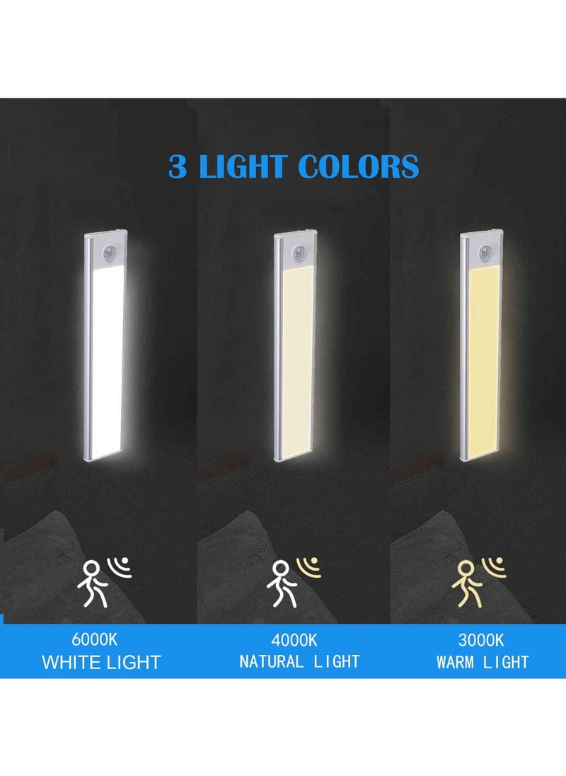 Yakiter Rechargeable Magnetic LED Under Cabinet Light for Kitchen, LED Wireless Wardrobe Light 3 Colors and Stepless Dimming-White  - Image 3