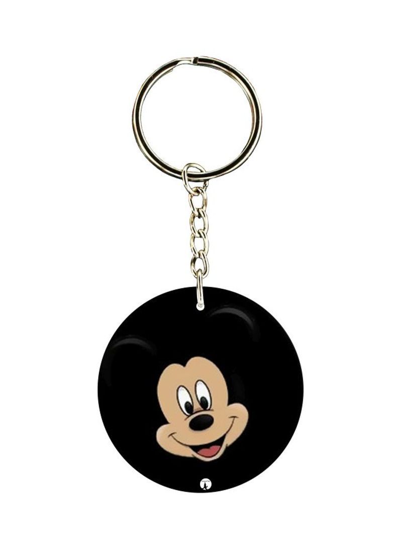 RKN Mickey Mouse Printed Double Sided Keychain