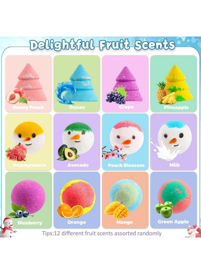 OuMuaMua 24 Pack Christmas Bath Bombs for Kids with Surprise Toys Inside, Kids Advent Calendar Bathbombs Set Bubble Bath Bombs for Relaxing Christmas Stuff Gifts for Boys Girls Xmas Spa Birthday Party Favors  - Image 4