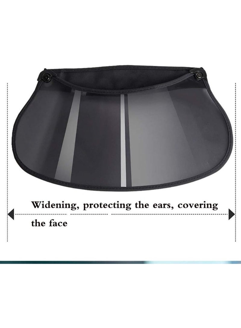 2-Pack Sun Anti-UV Visor Hat,Women Outdoor UPF50 Full Face Plastic Shield Headband Sun Protection Riding Cap - Image 3