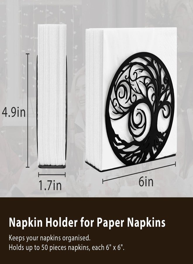MSJGA Napkin Holder for Table, Standing Napkin Dispenser Outdoor Farmhouse tail Napkin Holders for Kitchen Coffee Shop Dining Room (6"x 1.6"x 4.7") - Image 5