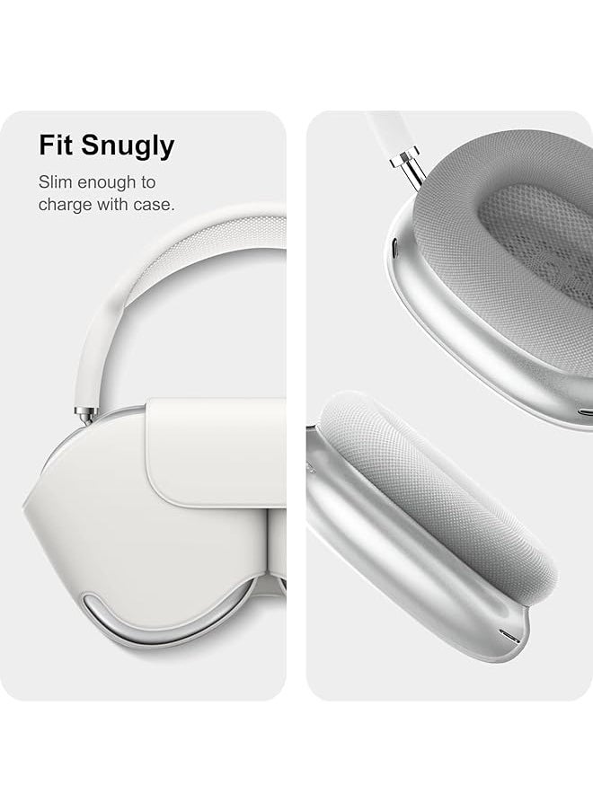 Goodern - Compatible For Airpods Max Case Cover Silicone Transparent Protective Sleeve Waterproof Headphones Case Cover Airpods Max Accessories Clear Soft Skin For Airpod Max Durable Shell Clear - Image 1