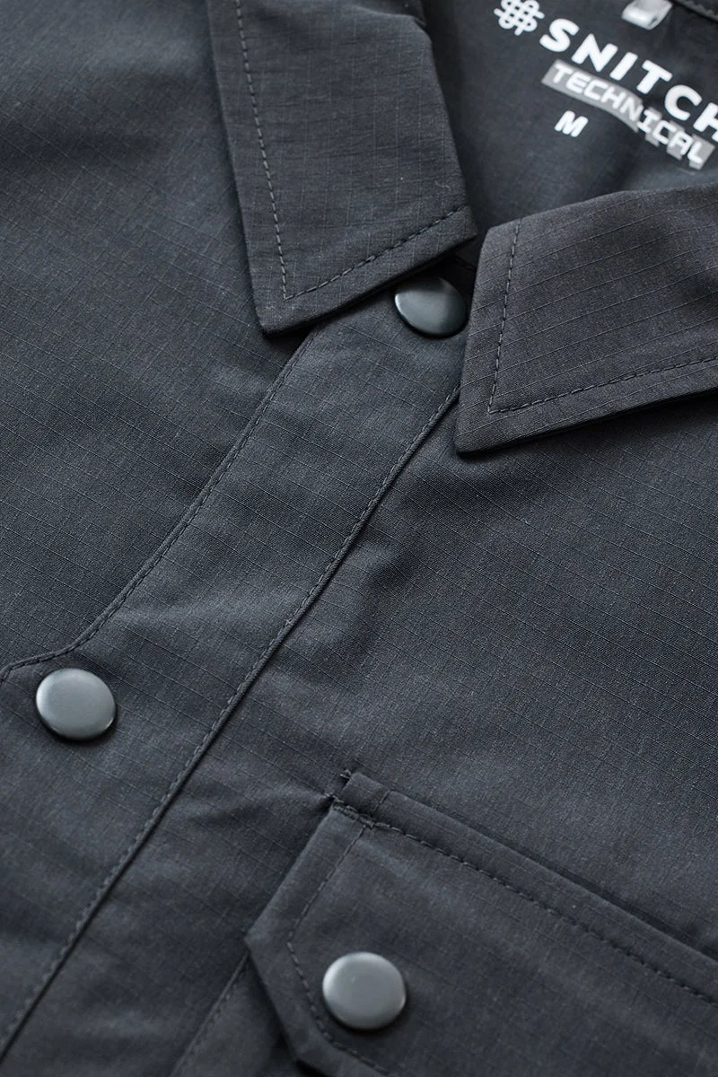 SNITCH جاكيت بأزرار كبس وجيبين
