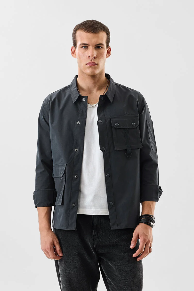 SNITCH جاكيت بأزرار كبس وجيبين