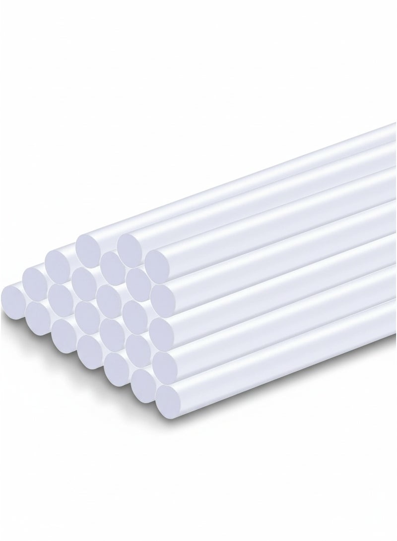ABC Hot Melt Glue Gun Sticks 27CM - 10MM (20PCS) , Clear Multi Purpose Strong Adhesive Glue Sticks, Compatible with High & Low Temperature Glue Guns, Ideal for Metal, Wood, Glass, Fabric, Plastic, Ceramics & Crafts - Image 1