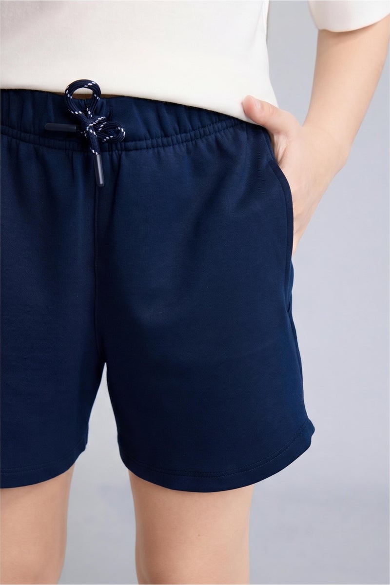 DeFacto Blue Girl Girl Elastic Waist Shorts Casual - Image 4