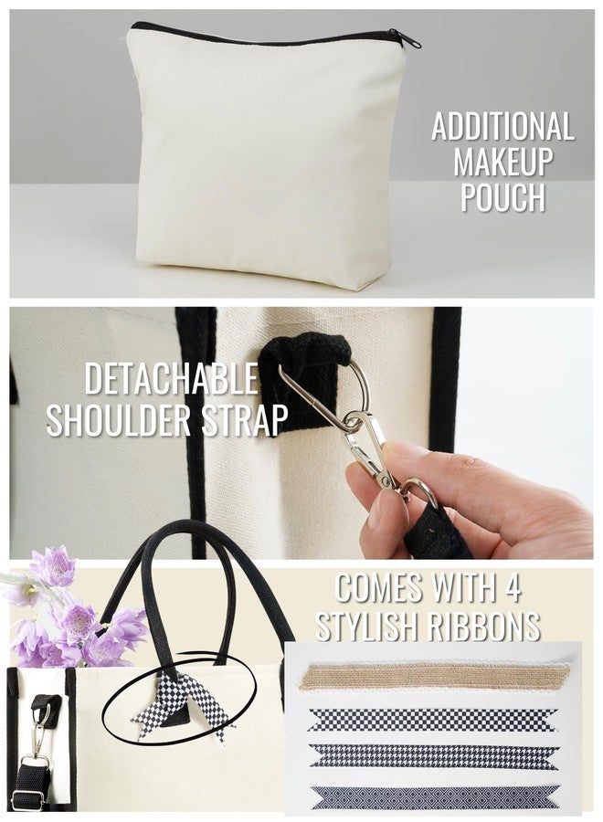 InnoBeta Dispatcher Gifts for Women Canvas Tote Bag on Dispatcher Appreciation Day, Tote with Top Zipper Closure and Shoulder Strap - Important Stuff - Image 5