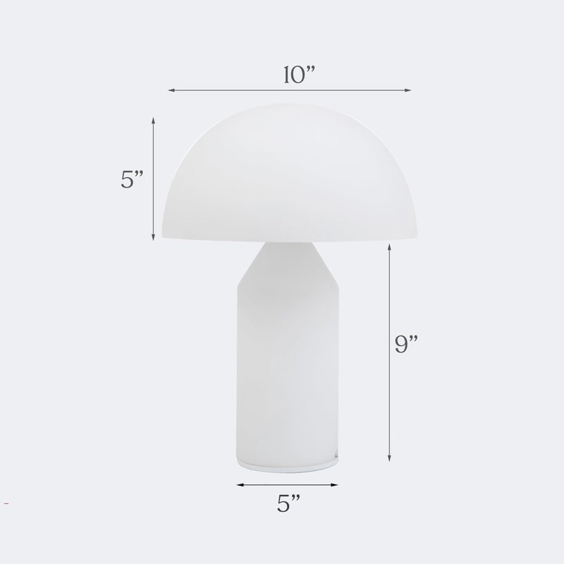 Brightech Venus Mushroom Table Lamp - Modern Lamp for Living Room, Bedroom Side/End Table - Dimmable, Unique Side Table LED Lamp Shade for Office, Reading - Brass/Gold, 14" Tall - Image 4
