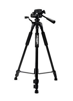 Generic PLOKAMA PK-9950 Tripod for Camera and Mobile Phone, Height up to 150 cm, Supports 360-degree Rotation, Remote Control and Cover - Black  - Image 1