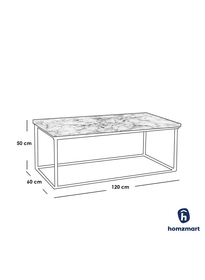 Homzmart Metal and Porcelain Console Tables Set 5 Pieces - Gold and White - Image 4