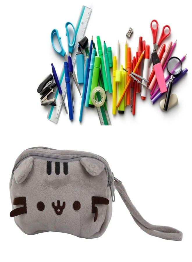 Srliya Kitten Motif Toiletry Bag, Cute, Stylish, Soft Canvas, Versatile, Cat Makeup Bag for Outings, Travel, Office - Image 2