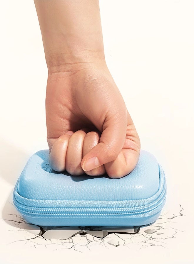 Camera Case for Canon PowerShot G7 X Mark III/PowerShot G7 X Mark II 4K Vlogging Camera, Point and Shoot Vlogging Camera Bag Carrying Case, Mesh Pocket fits USB Cable, Batteries, Blue - Image 3