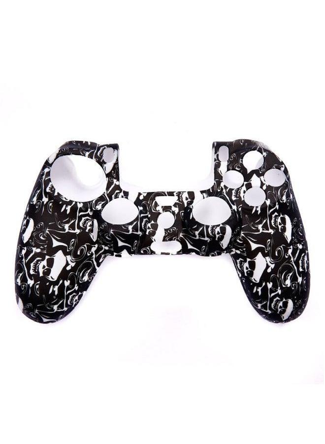 Spot Shenzhen Price PS4 Game Console Handle Non-slip Silicone Cover Skull Watermark Suit Protection Cover-Product Color:Yellow  - Image 3