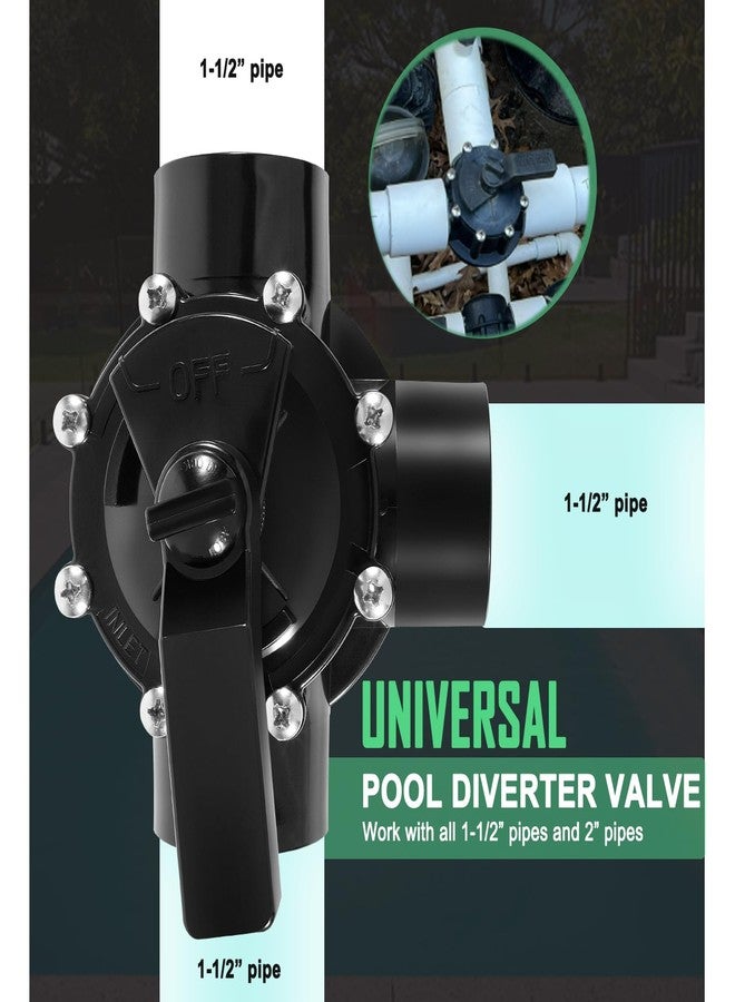 Ussuray 4715 3-Port 1-1/2 to 2-Inch Positive Seal Non-Lube Valve Replacement for Jandy Positive Seal NeverLube Valve, for Pool or Spa Plumbing Systems - Image 3