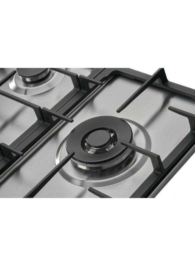 هانس موقد غاز بلت إن مقاس 90 سم - 5 منطقة طهي Maxi+ FullZone - مناطق طهي - شعلات Wok مزدوجة الحلقة DualCrown من SABAF - صمامات غاز SABAF إيطالية أصلية، زجاج مقوى 8 مم، إشعال تلقائي InstantFlame، نظام أمان FFD وحوامل أواني من الحديد الزهر - ستانلس ستيل - BROGHO 9L3G2W X SF - تركي - Image 5