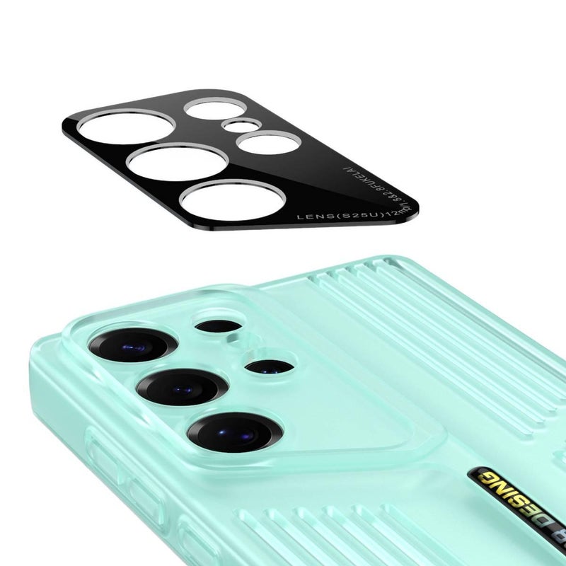 غطاء واقي | حماية من السقوط | ملمس ناعم | بنفسجي PC | مقاوم للصدمات لـ Samsung Galaxy S24 Ultra - Image 4