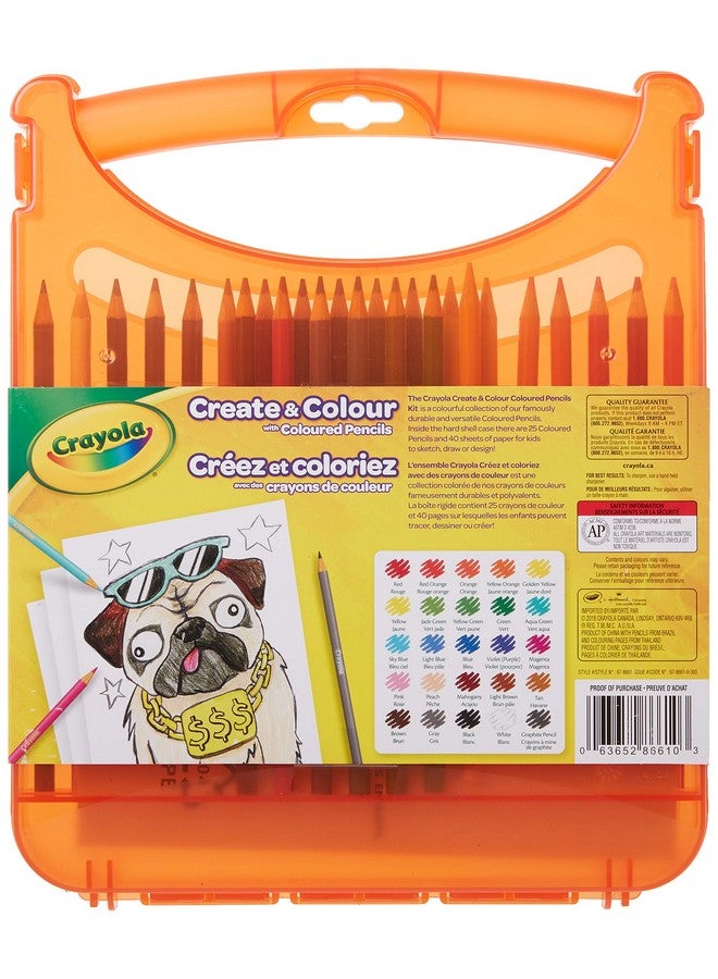 كرايولا مجموعة أقلام الرصاص الملونة من كرايولا كرييت آند كولور (مجموعة من 65 قطعة) مجموعة هدايا - Image 2