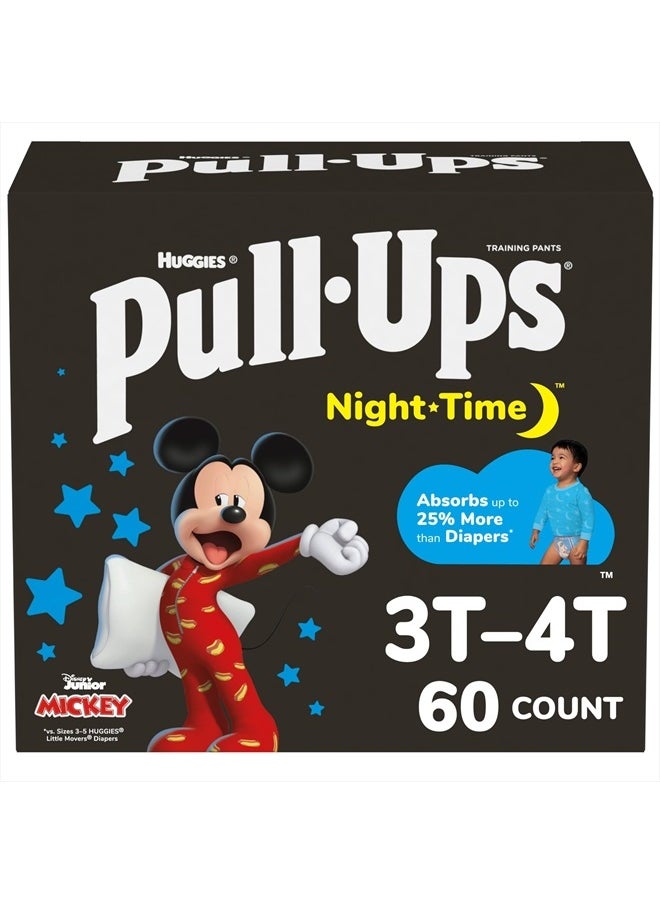 Pull-Ups Boys' Night-Time Potty Training Pants, Size 3T-4T Overnight Training Underwear (32-40 lbs), 60 Ct  - Image 1