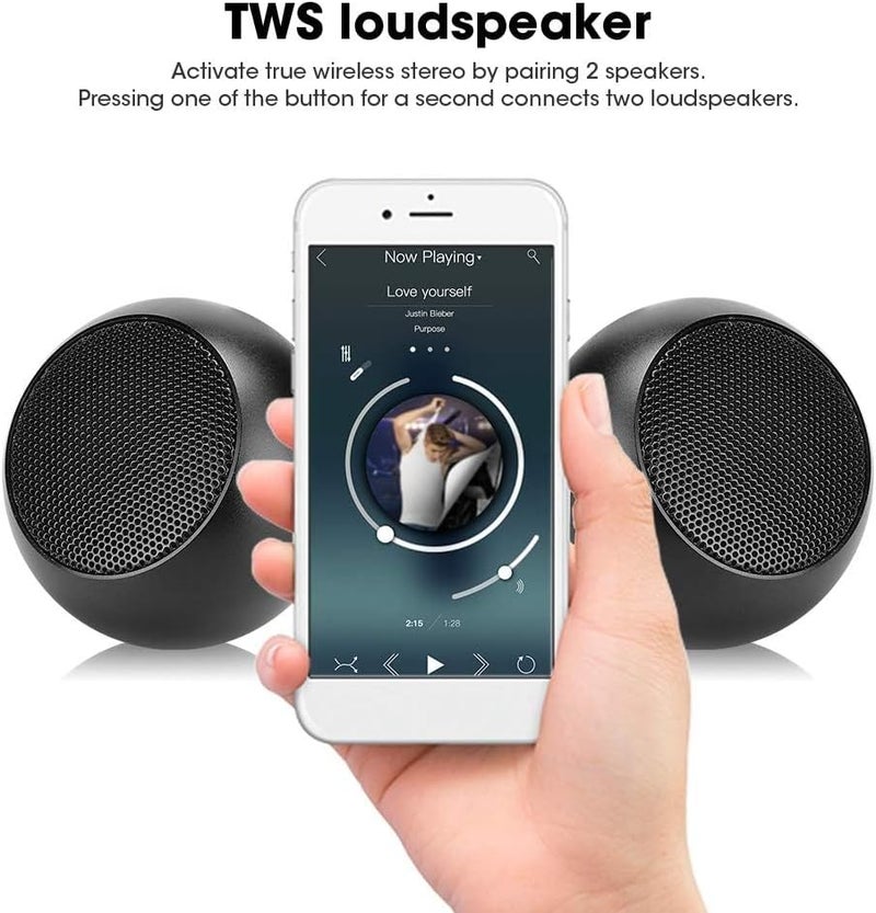 OMIRE Portable Bluetooth Speakers,مكبر صوت بلوتوث,mini Wireless Bluetooth Speaker,Bluetooth 5.3, Mini Speaker with Lanyard Easy to Carry, Brief Design, IPX4 Waterproof Speaker, Room, Hiking, Biking - Image 4