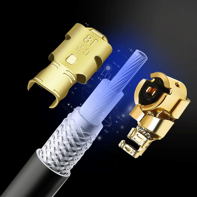 TUOLNK 5PCS SMA Female to U.FL MHF1 Coaxial Cable, 12inch (30cm) Right Angle Elbow SMA Jack to MHF1 UFL Pigtail Antenna Extension Cable for Network Card, Wireless Router - Image 4