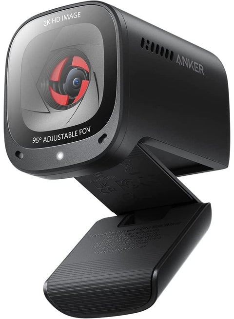Anker PowerConf C200 2K Mac Webcam For Laptop, Computer Camera, With AI-Noise Canceling Microphones, Stereo Mics, Adjustable Field Of View, Low-Light Correction, Built-in Privacy Cover 5.0cm Black