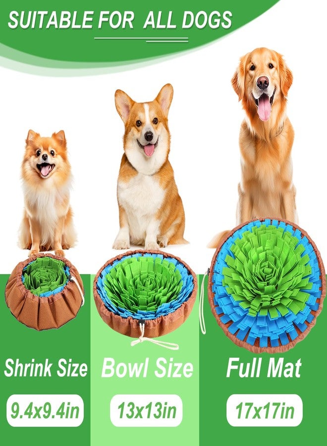 Vivifying Snuffle Mat for Dogs, Adjustable Nosework Mat for Small, Medium & Large Dogs, Interactive Dog Enrichment Toy for Mental Stimulation & Slow Feeding (Green & Blue) - Image 3