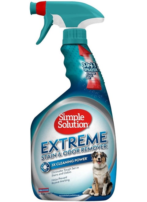 Simple Solution Extreme Dog Stain Odour Remover, 32 Oz, White
