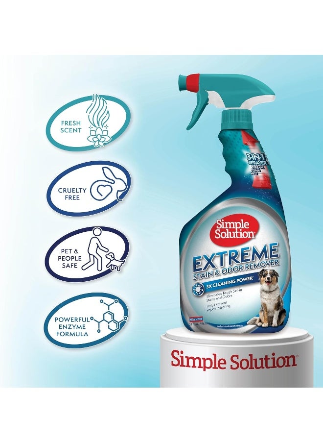 Simple Solution Extreme Dog Stain Odour Remover, 32 Oz, White