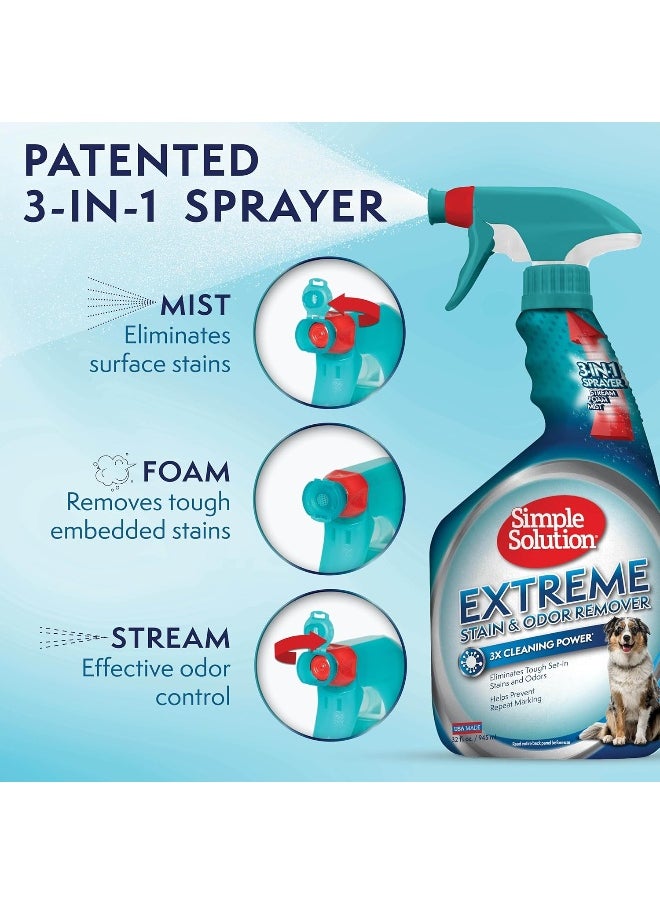 Simple Solution Extreme Dog Stain Odour Remover, 32 Oz, White