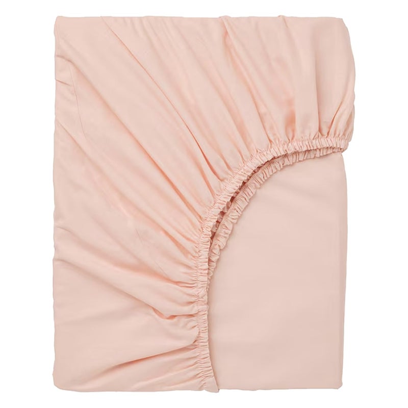 Hotella Hotella 100% Microfiber Full Size Fitted Sheet Only  54""x75"" Hotel Quality Deep Pocket Bottom Sheet  Up to 14"" Mattress Protector  Machine Washable and Non-Fade  Snug Fit & Stay in Place Lotus Pink  - Image 1