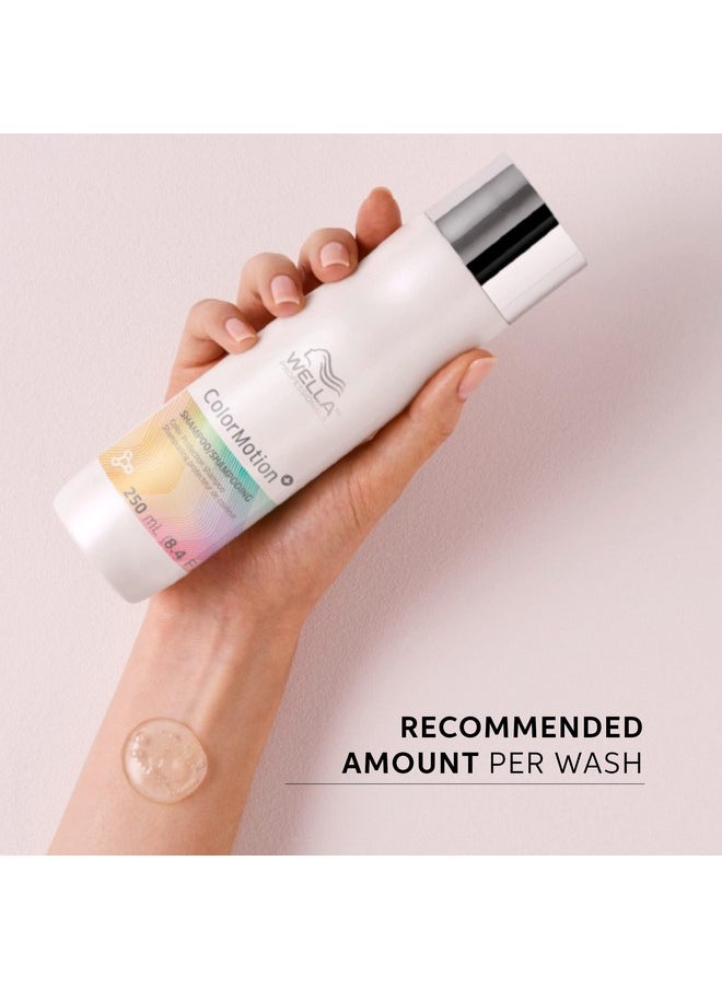 Wella Professionals Colormotion+ Colour Protection Shampoo | 250 Ml | Hair Cleanser For Coloured Hair | For Vibrant Shine & Smoothness | Anti Colour Fading  - Image 5