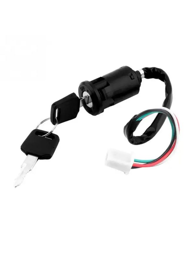 Universal 4 Pin Ignition Switch Key For Motorcycle Color 1 - Image 1