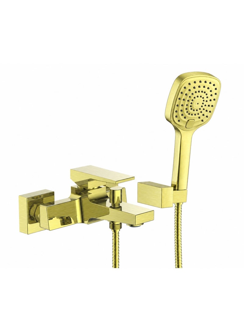HESANIT Infinity Single Lever Bath Mixer With Hand Shower Set - 8002CB - Image 1