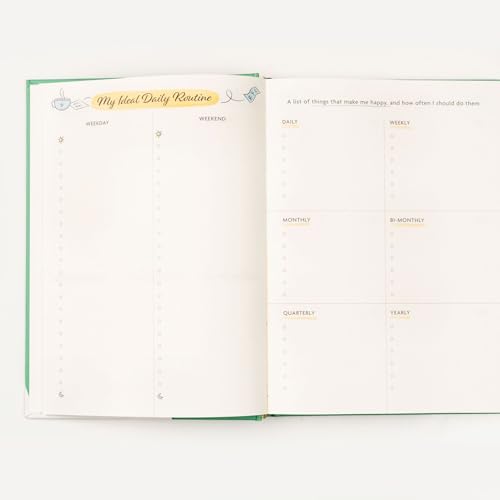 The Journal Lab All I Need is A Plan Undated 365 days Planner for Men & Women | 2026 Goal + Habit Tracker | Free Stickers & Magnetic Bookmark | Orange - Image 5