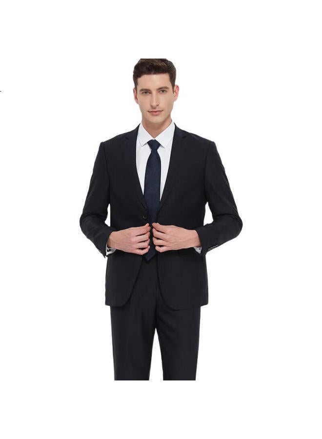 Firs 70% Wool Suit Set Men's Business Professional Slim Fit Suit Pants Suit Groom Wedding Dress Men's Wear - Image 3