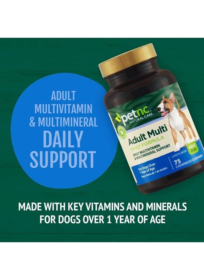 petnc NATURAL CARE - Adult Multi Chewables for Dogs, 75 Count - Image 1