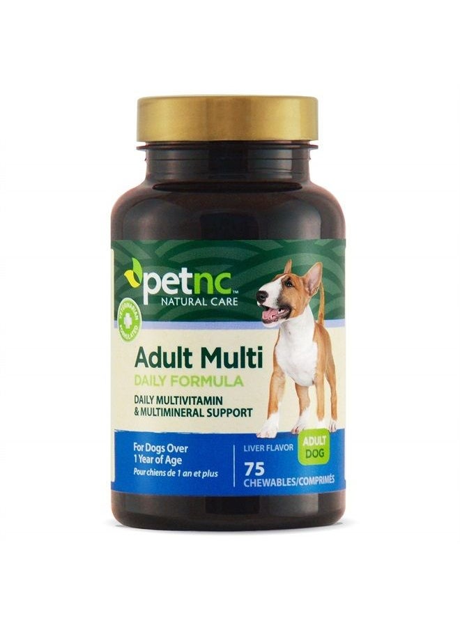 petnc NATURAL CARE - Adult Multi Chewables for Dogs, 75 Count - Image 1
