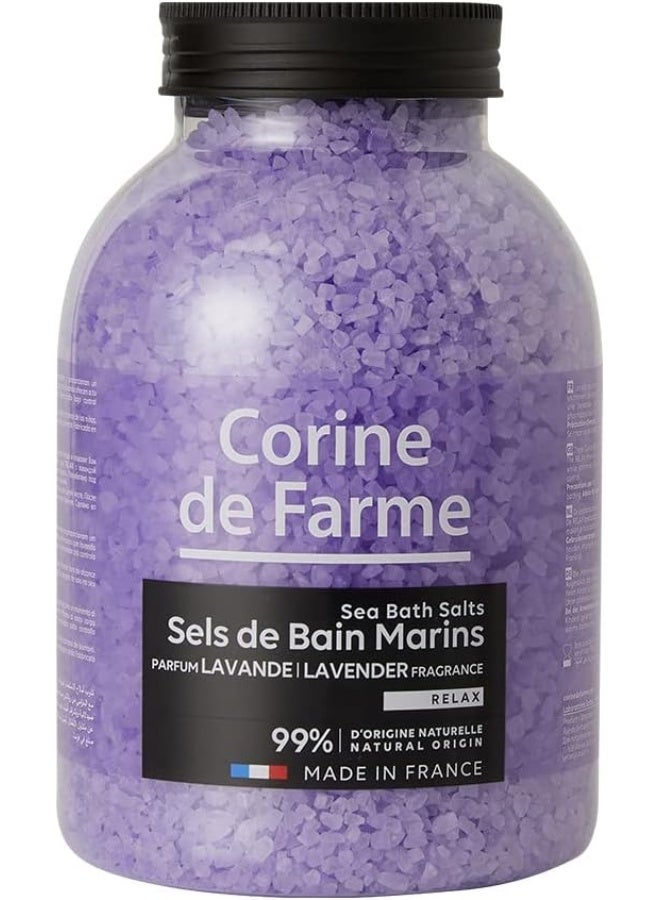 Corine de Farme ملح البحر للاستحمام باللافندر، 1.3 كجم - Image 1