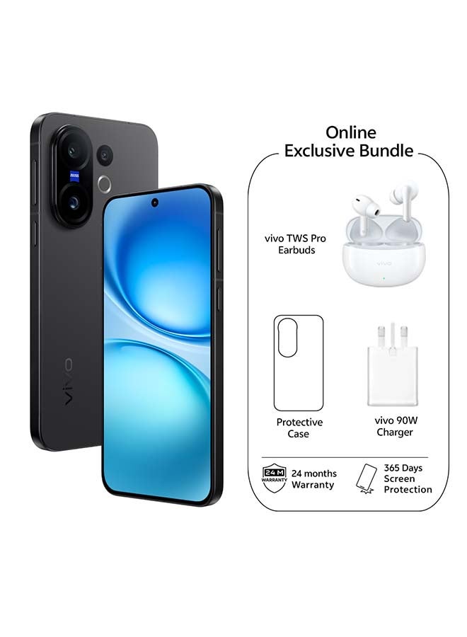 فيفو X200 FE ثنائي الشريحة 5G أسود 12GB RAM 512GB (يدعم شحن 90W) مع هدايا حصرية - سماعات vivo TWS، وضمان لمدة 24 شهر + 1 سنة استبدال الشاشة - نسخة الشرق الأوسط - Image 1