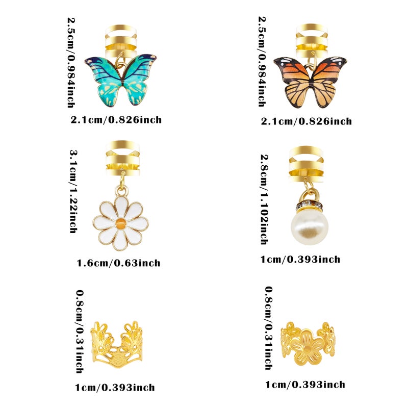 34pcs ومقاطع الشعر الجديدة ، أزياء وإبداعية ملونة الفراشة إكسسوارات الشعر ، سبيكة مينا أنيقة بالجملة - Image 3