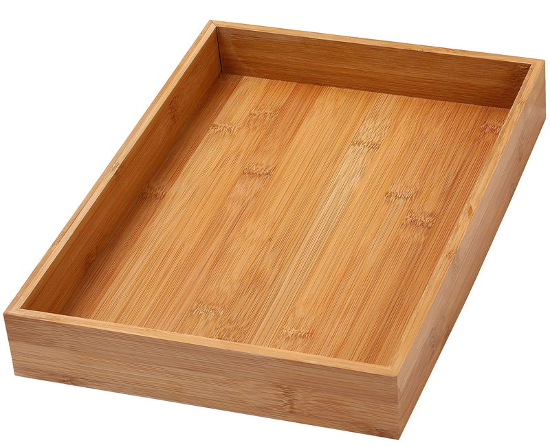 YBM HOME & Kitchen Bamboo Drawer Organizer Box 14" Lx10 Wx2 H #319 - Image 1