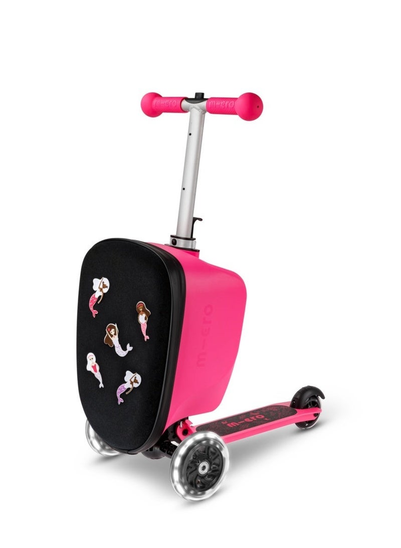 Micro Scooter Luggage Junior Patch & Play Pink | Luggage Eazy - Foldable and Ride-able Swiss-Designed Luggage Case Carry-on for Kids, Ages 18 Months and Up - Image 2