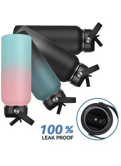Arabest 40oz Modern Double Vacuum Stainless Steel Water Bottle Black  - Image 5