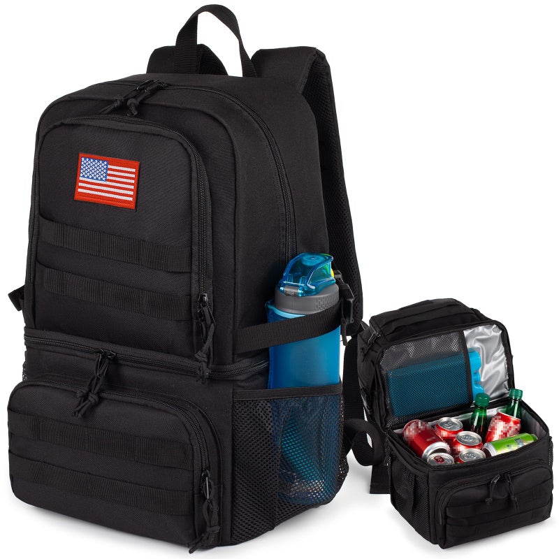 ATRIPACK Tactical Double Deck Cooler Backpack for Men,Large Lunch Backpack with 2 Compartment,Soft Coolers Bag Water-Resistant Leak Proof Coolers Bag Beach Picnic - Image 1