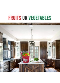 A&A A&A Vegetable Jute Baskets For Storage - Natural & Biodegradable Jute (Red)  - Image 5